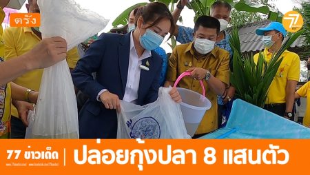 ปล่อยกุ้งก้ามกราม,ปลาสุนต่าน,ปลาตะเพียน,คลองหินขวาง,