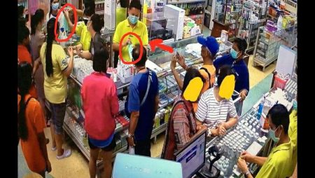 การจำหน่ายหน้ากากในร้าน